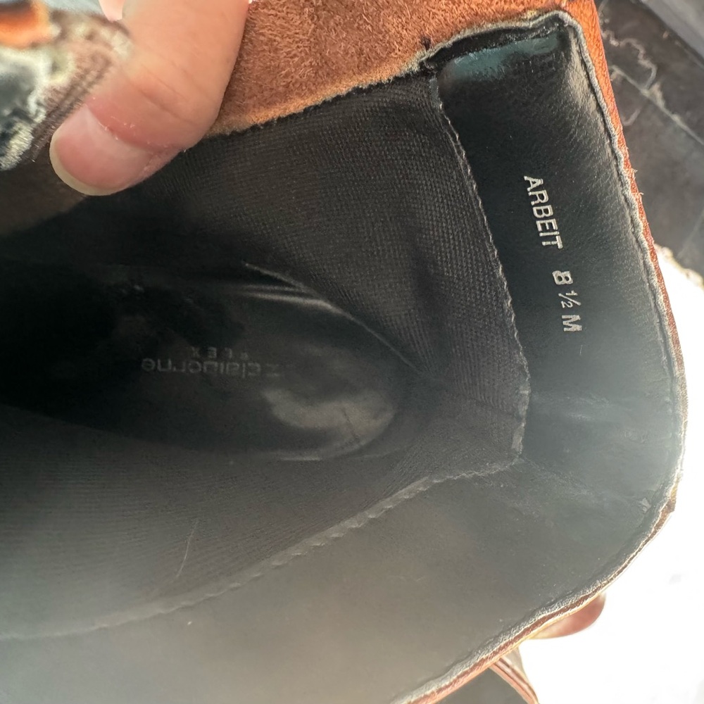 Liz Claiborne Dark Brown Ankle Booties with Embroidered Accents - Picture 5 of 5